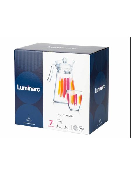 Набор питьевой 7 предметов ПЕЙНТ БРАШ Luminarc 117291237 Набор питьевой 7 предметов ПЕЙНТ БРАШ Luminarc 117291237